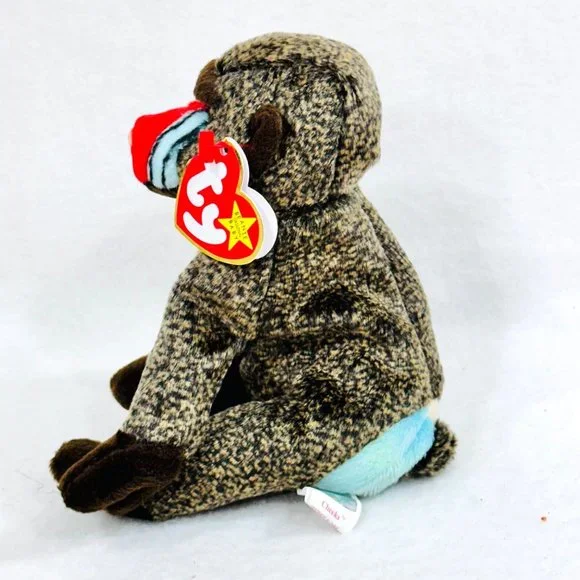 Ty Cheeks Vtg. 1999 Original Beanie Baby - Mandrill Monkey w/All Tags - Picture 3 of 10